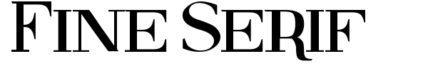 Fine Serif font preview